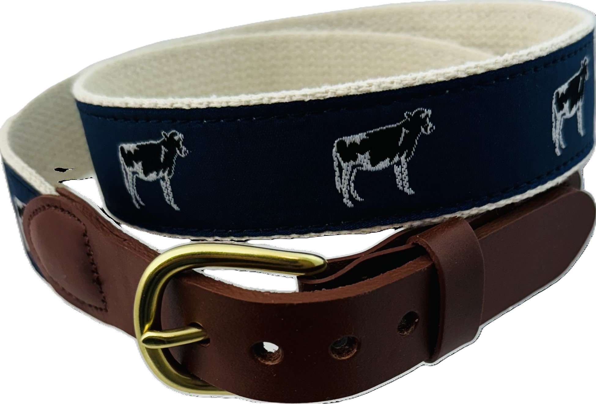 Motif Cow Belt: Eliza B & Leather Man Ltd